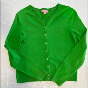 Lilly Pulitzer women’s size small kelly green button down cardigan